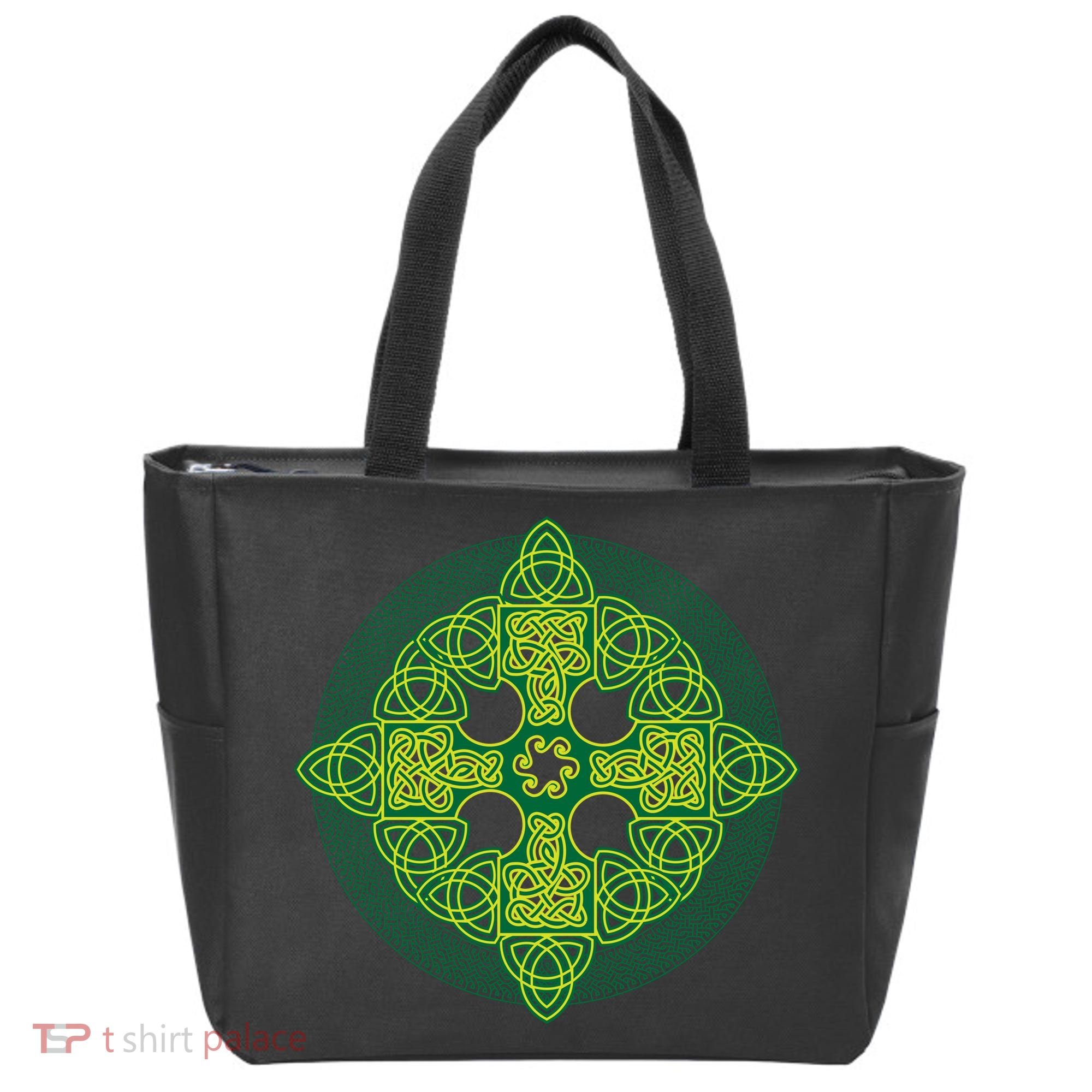 Celtic Knot Cross St. Patrick's Day Tote Bag