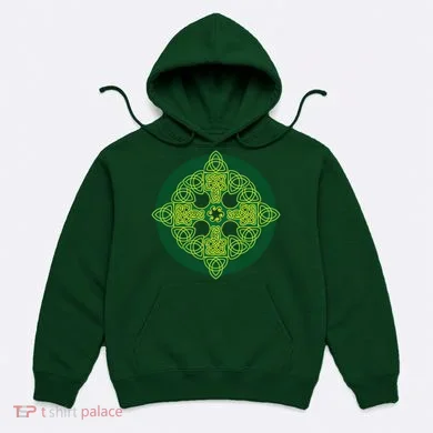 Celtic Knot Cross St. Patrick's Day Hoodie