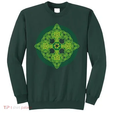 Celtic Knot Cross St. Patrick's Day Sweatshirt
