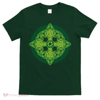 Celtic Knot Cross St. Patrick's Day T-Shirt