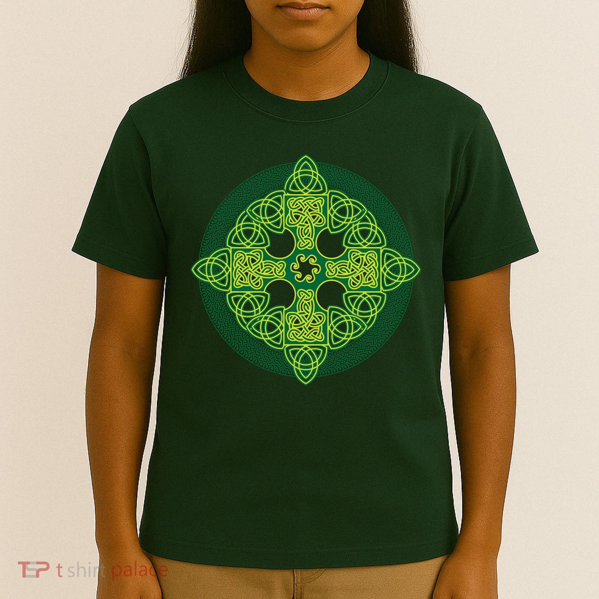 Celtic Knot Cross St. Patrick's Day T-Shirt