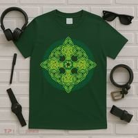 Celtic Knot Cross St. Patrick's Day T-Shirt thumb 5