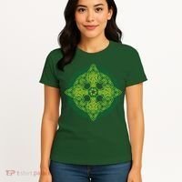 Celtic Knot Cross St. Patrick's Day Women's T-Shirt thumb 4