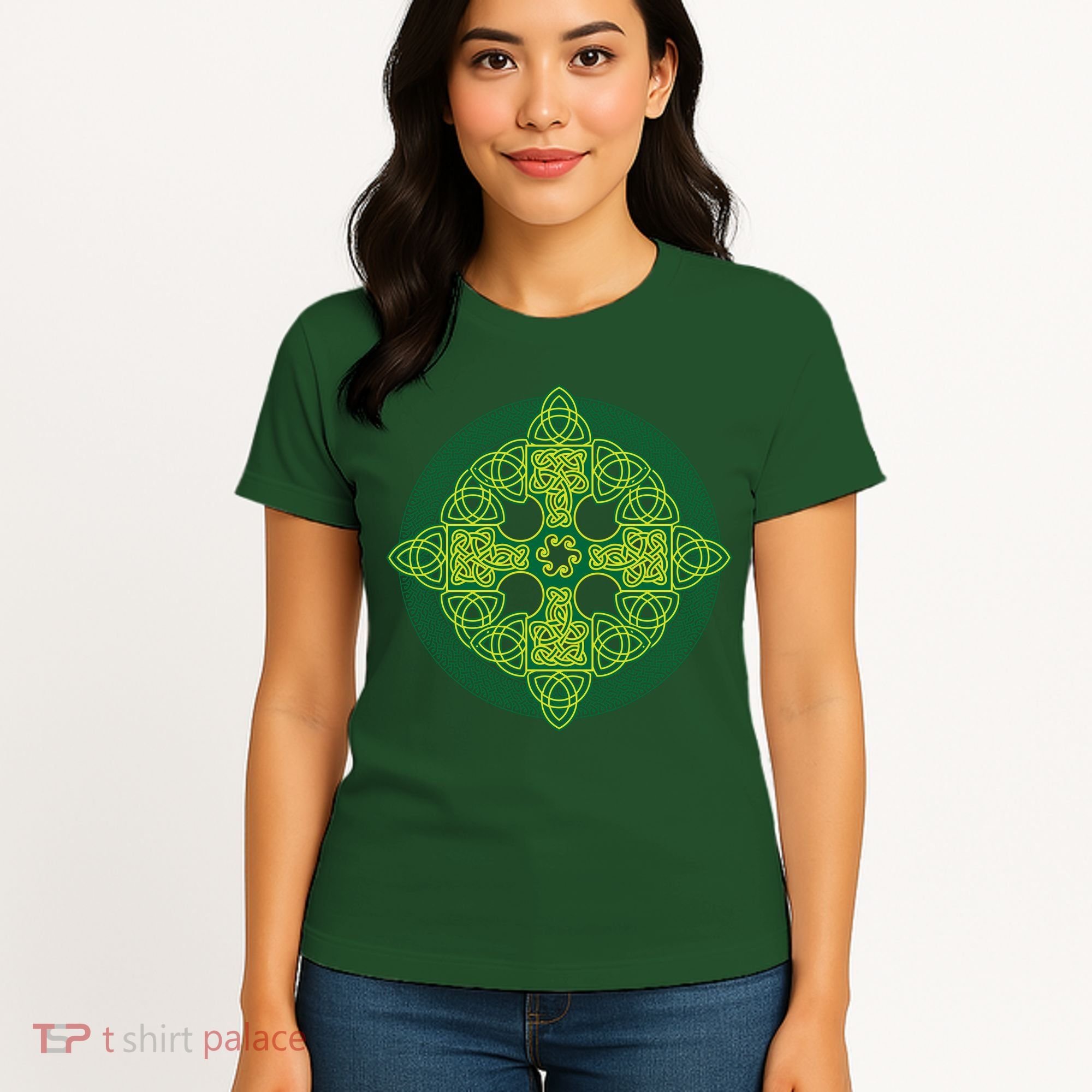 Celtic Knot Cross St. Patrick's Day Women's T-Shirt