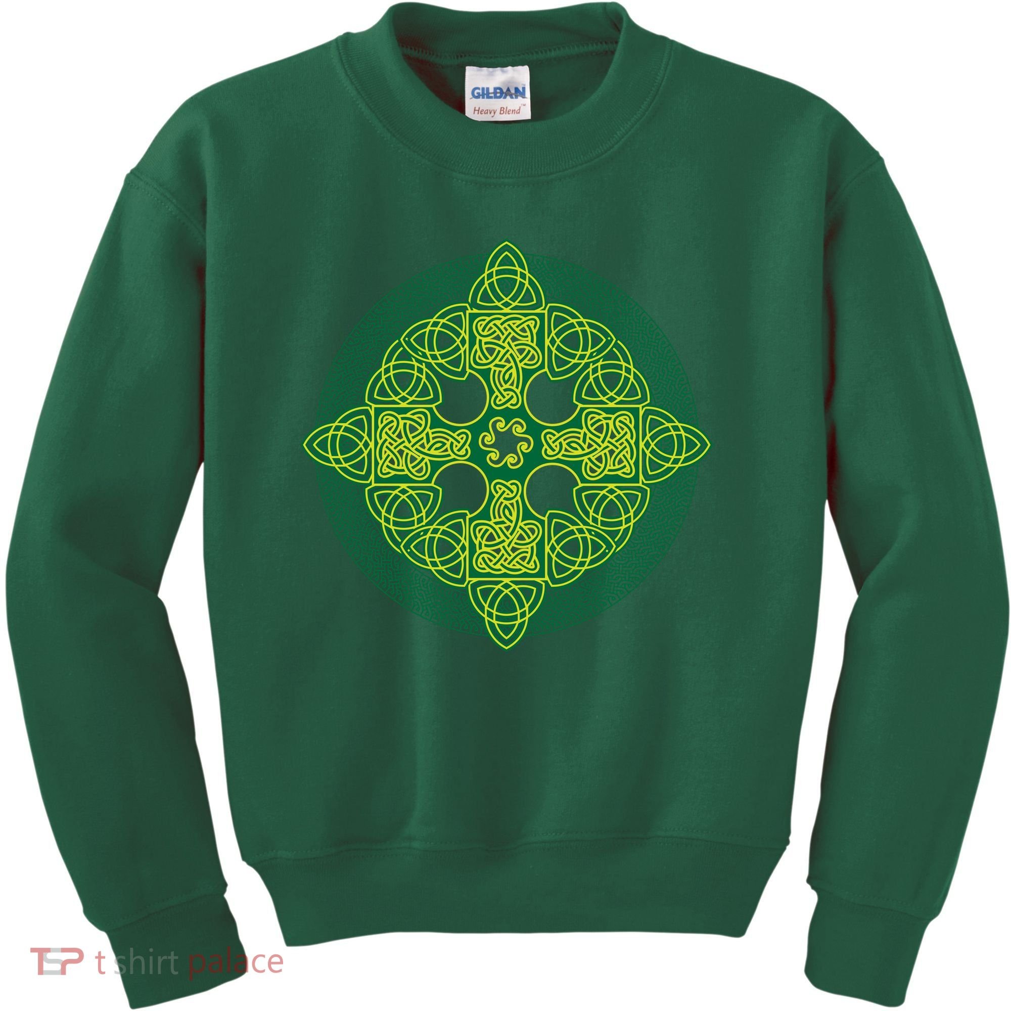 Celtic Knot Cross St. Patrick's Day Kids Sweatshirt
