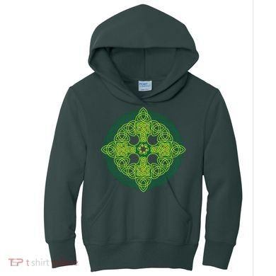 Celtic Knot Cross St. Patrick's Day Kids Hoodie