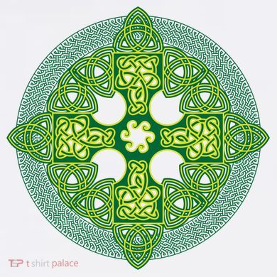 Celtic Knot Cross St. Patrick's Day Garment-Dyed Sweatshirt