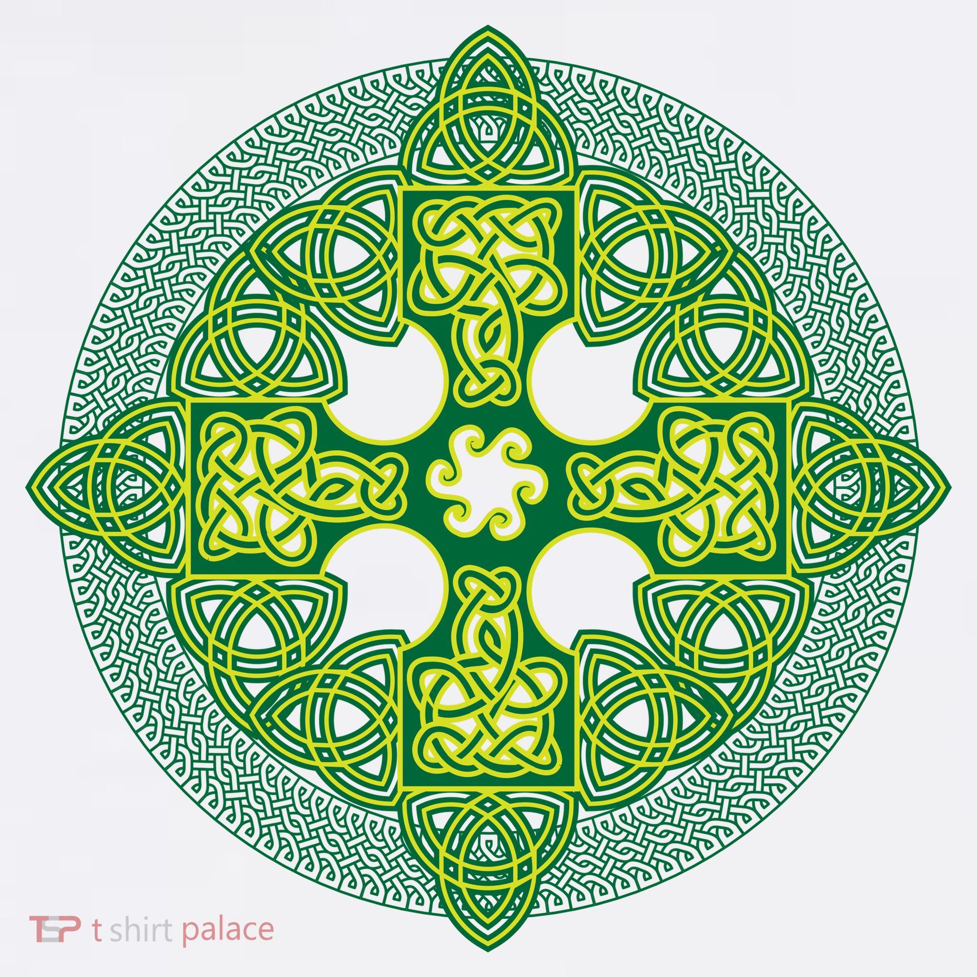 Celtic Knot Cross St. Patrick's Day Garment-Dyed Sweatshirt