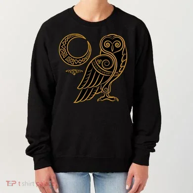 Celtic Knot Moon Owl Women's Sweatshirt