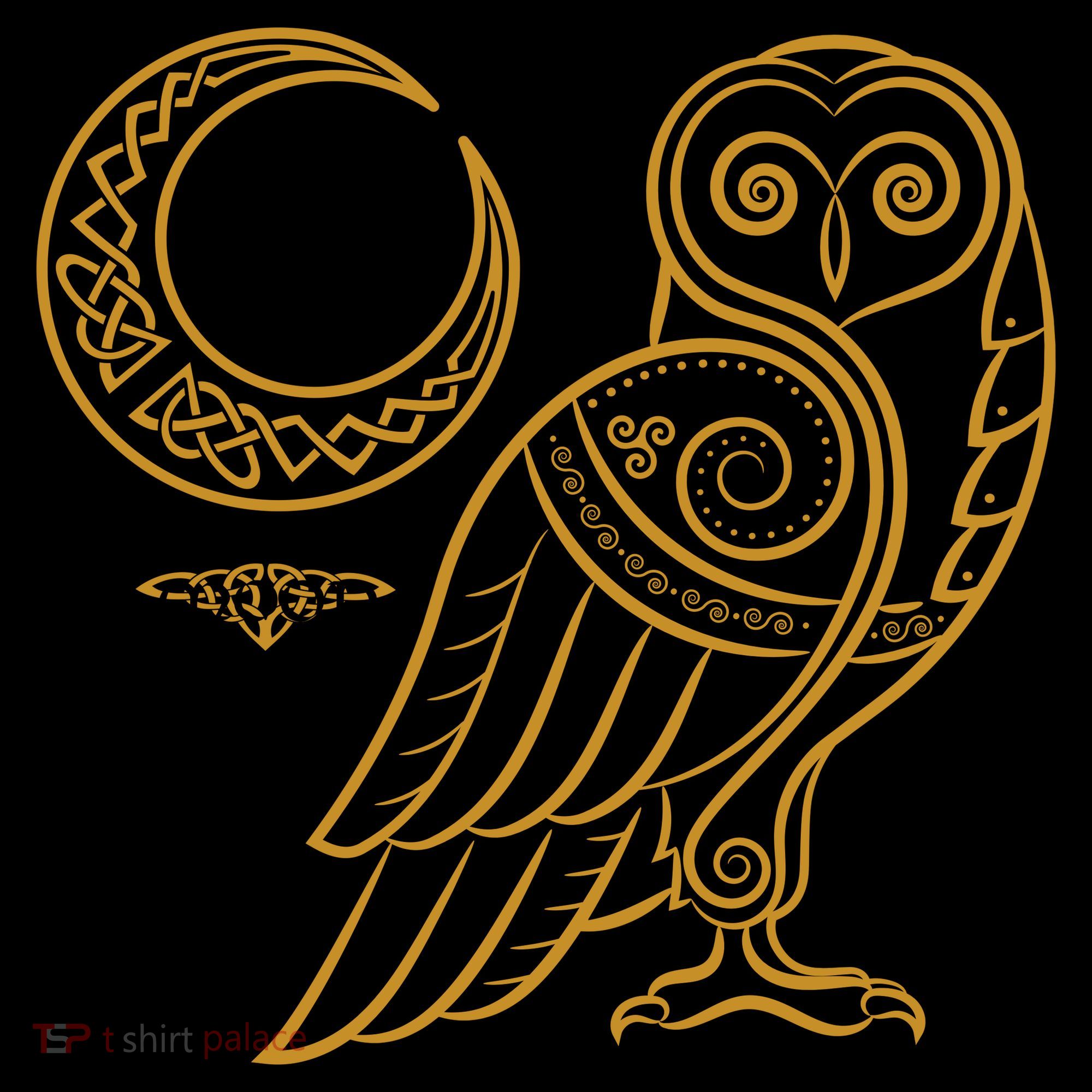 Celtic Knot Moon Owl Doggie Tank
