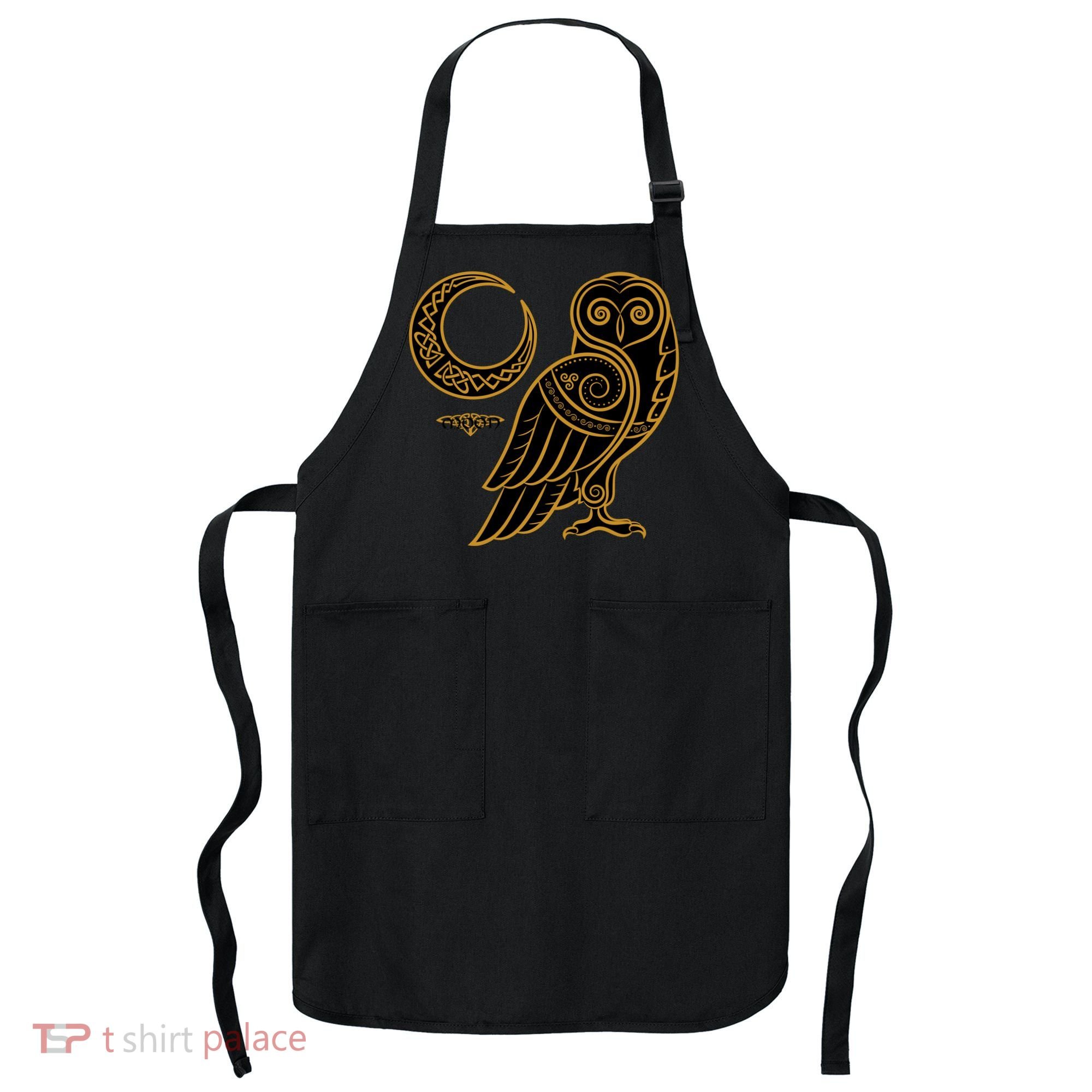 Celtic Knot Moon Owl Apron
