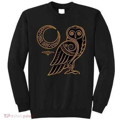 Celtic Knot Moon Owl Sweatshirt
