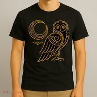 Celtic Knot Moon Owl T-Shirt thumb 3