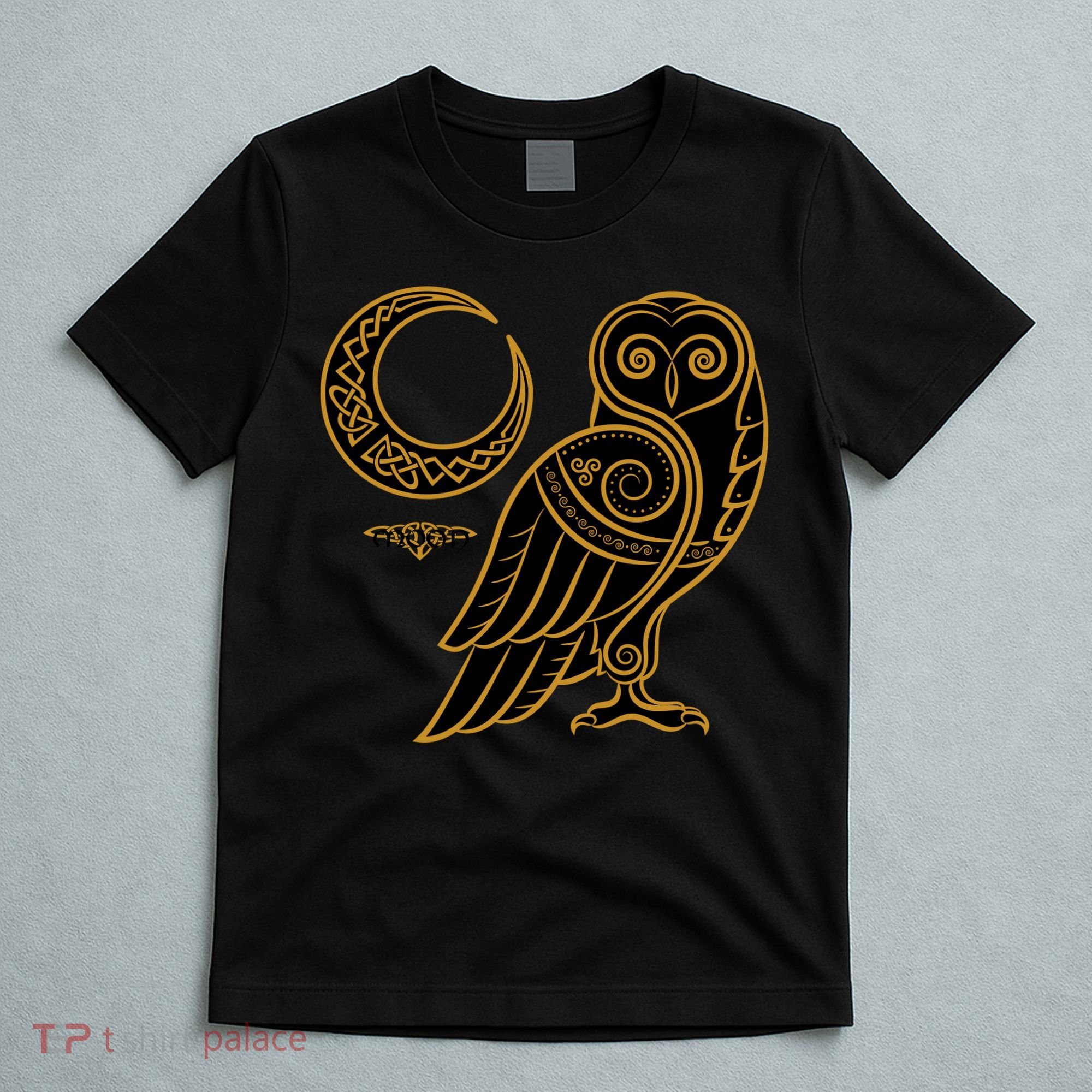 Celtic Knot Moon Owl T-Shirt