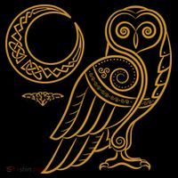 Celtic Knot Moon Owl Pajama Set thumb 2
