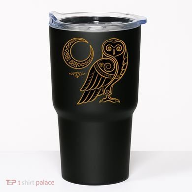 Celtic Knot Moon Owl Tumbler