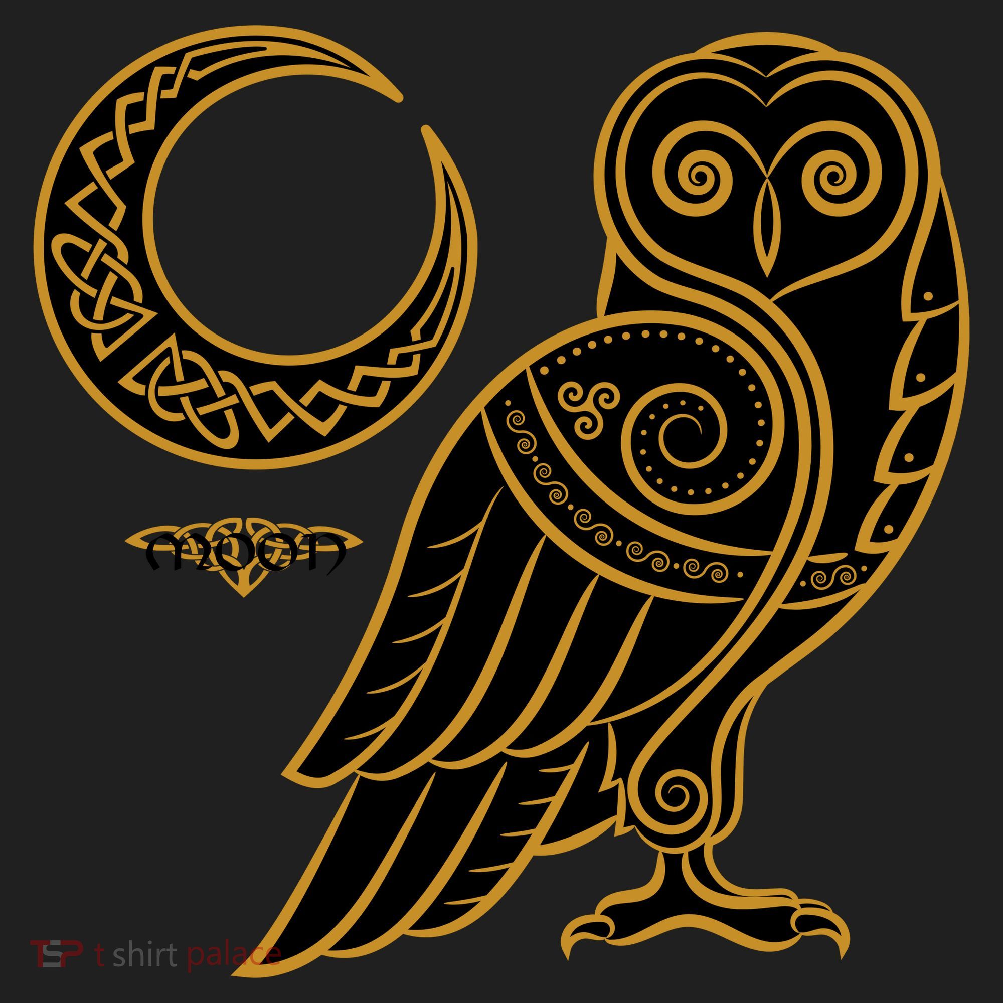 Celtic Knot Moon Owl Tumbler