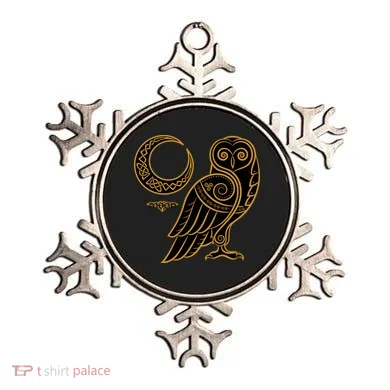 Celtic Knot Moon Owl Ornament