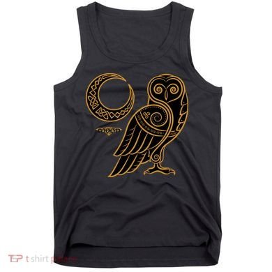 Celtic Knot Moon Owl Tank Top