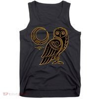 Celtic Knot Moon Owl Tank Top thumb 0
