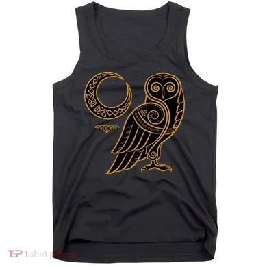 Celtic Knot Moon Owl Tank Top