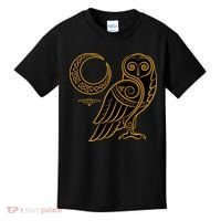 Celtic Knot Moon Owl Kids T-Shirt thumb 0