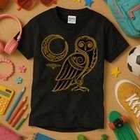 Celtic Knot Moon Owl Kids T-Shirt thumb 3