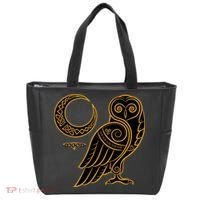 Celtic Knot Moon Owl Tote Bag thumb 0