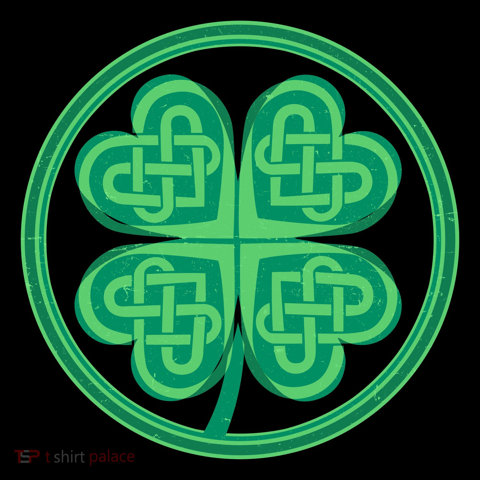 Celtic Pattern Shamrock Clover St Patrick's Day Sweatshirt