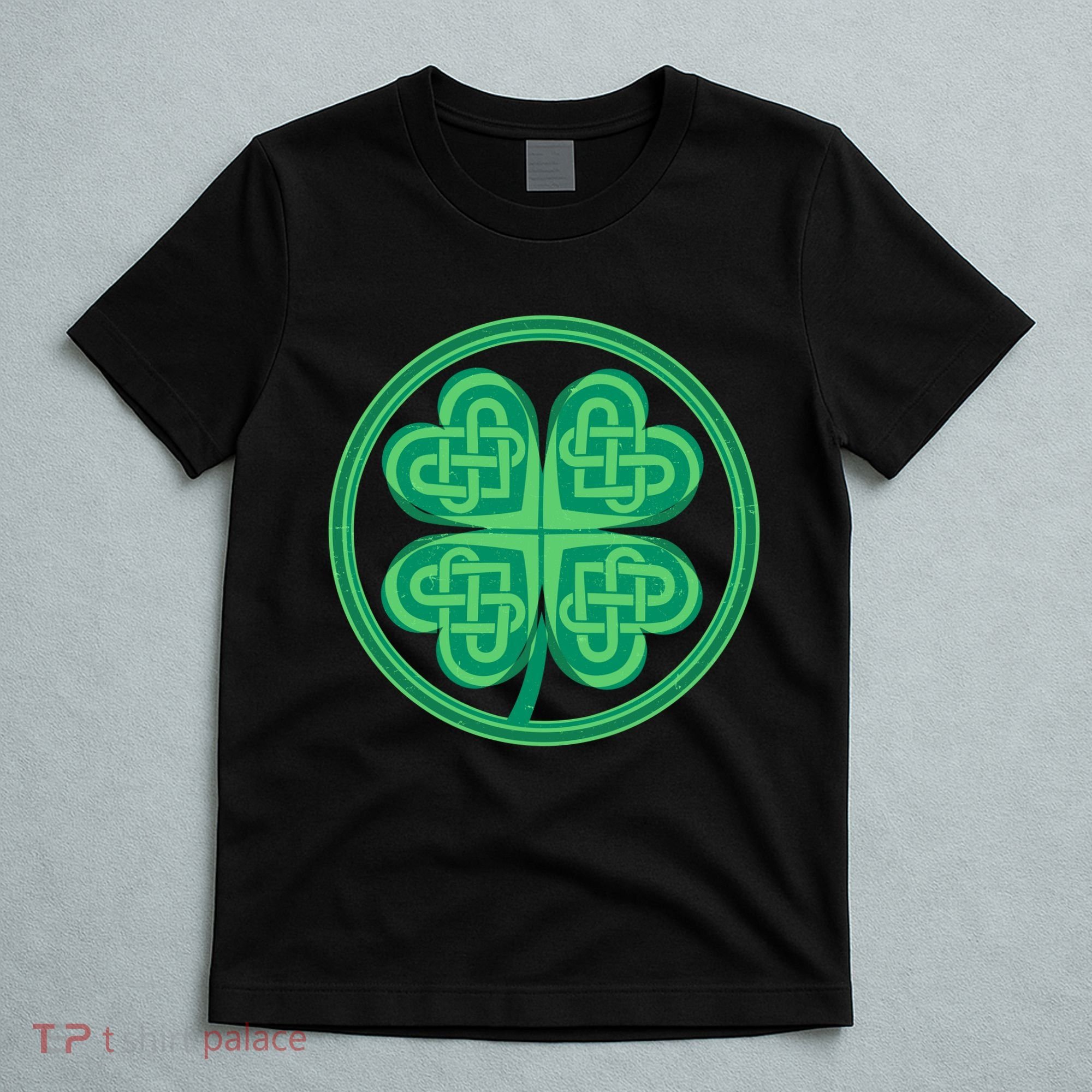 Celtic Pattern Shamrock Clover St Patrick's Day T-Shirt