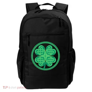 Celtic Pattern Shamrock Clover St Patrick's Day Backpack