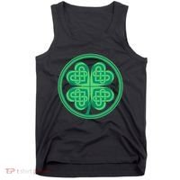 Celtic Pattern Shamrock Clover St Patrick's Day Tank Top thumb 0