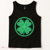 Celtic Pattern Shamrock Clover St Patrick's Day Tank Top thumb 2