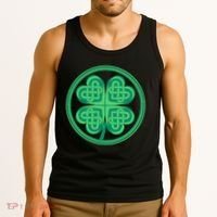 Celtic Pattern Shamrock Clover St Patrick's Day Tank Top thumb 3