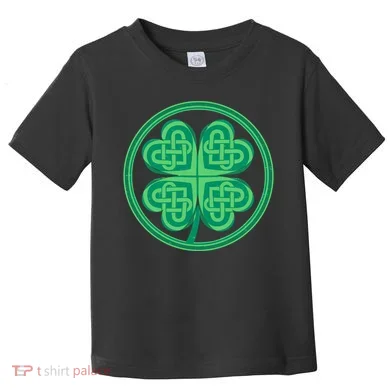 Celtic Pattern Shamrock Clover St Patrick's Day Toddler T-Shirt