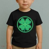 Celtic Pattern Shamrock Clover St Patrick's Day Toddler T-Shirt thumb 2