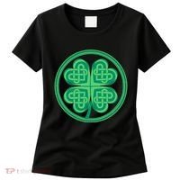 Celtic Pattern Shamrock Clover St Patrick's Day Women's T-Shirt thumb 0
