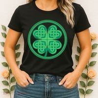 Celtic Pattern Shamrock Clover St Patrick's Day Women's T-Shirt thumb 2