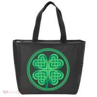 Celtic Pattern Shamrock Clover St Patrick's Day Tote Bag thumb 0