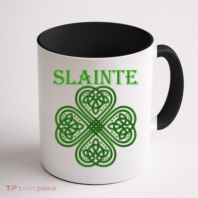 Celtic Slainte - Cheers Good Health From Ireland Coffee Mug back