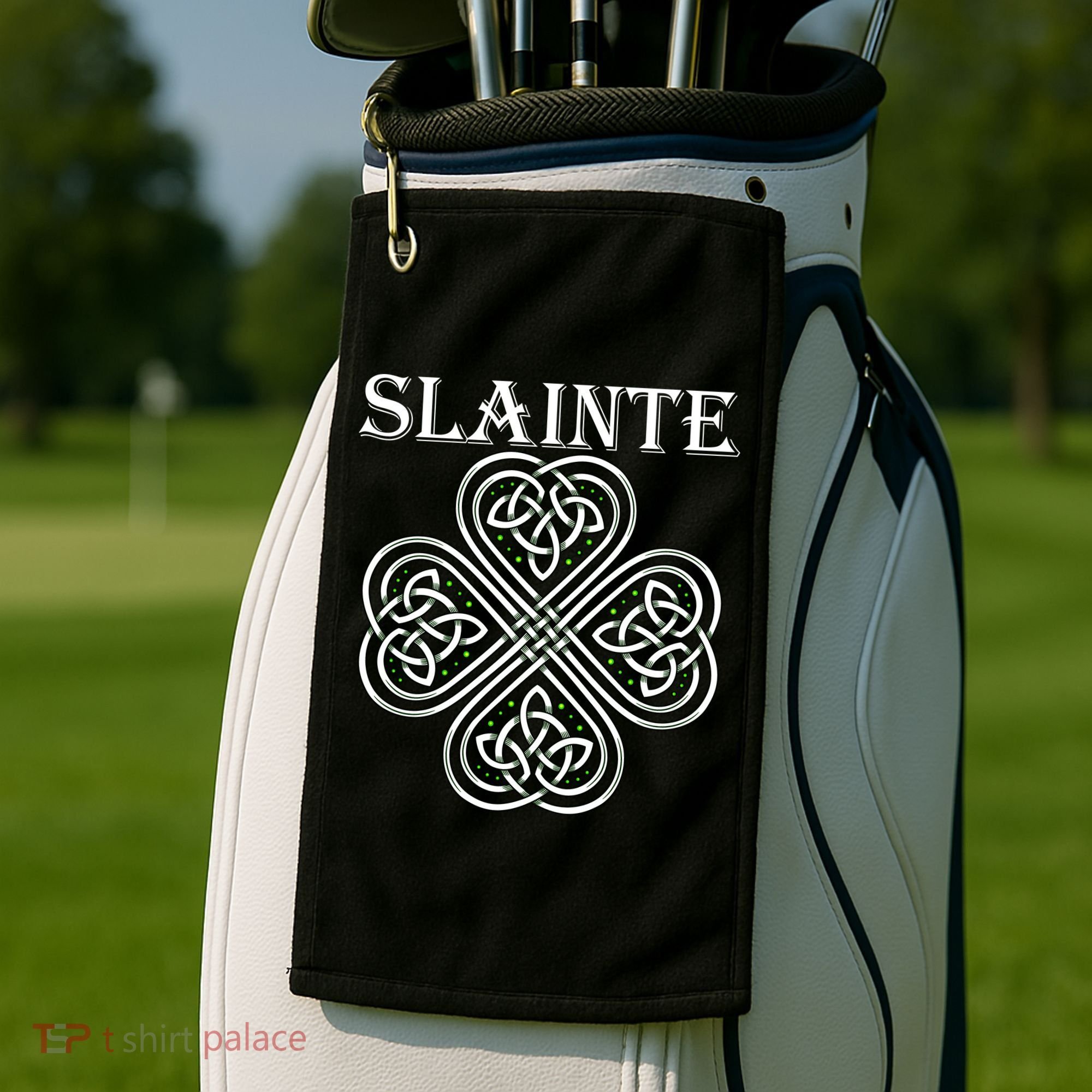 Celtic Slainte - Cheers Good Health From Ireland Golf Towel