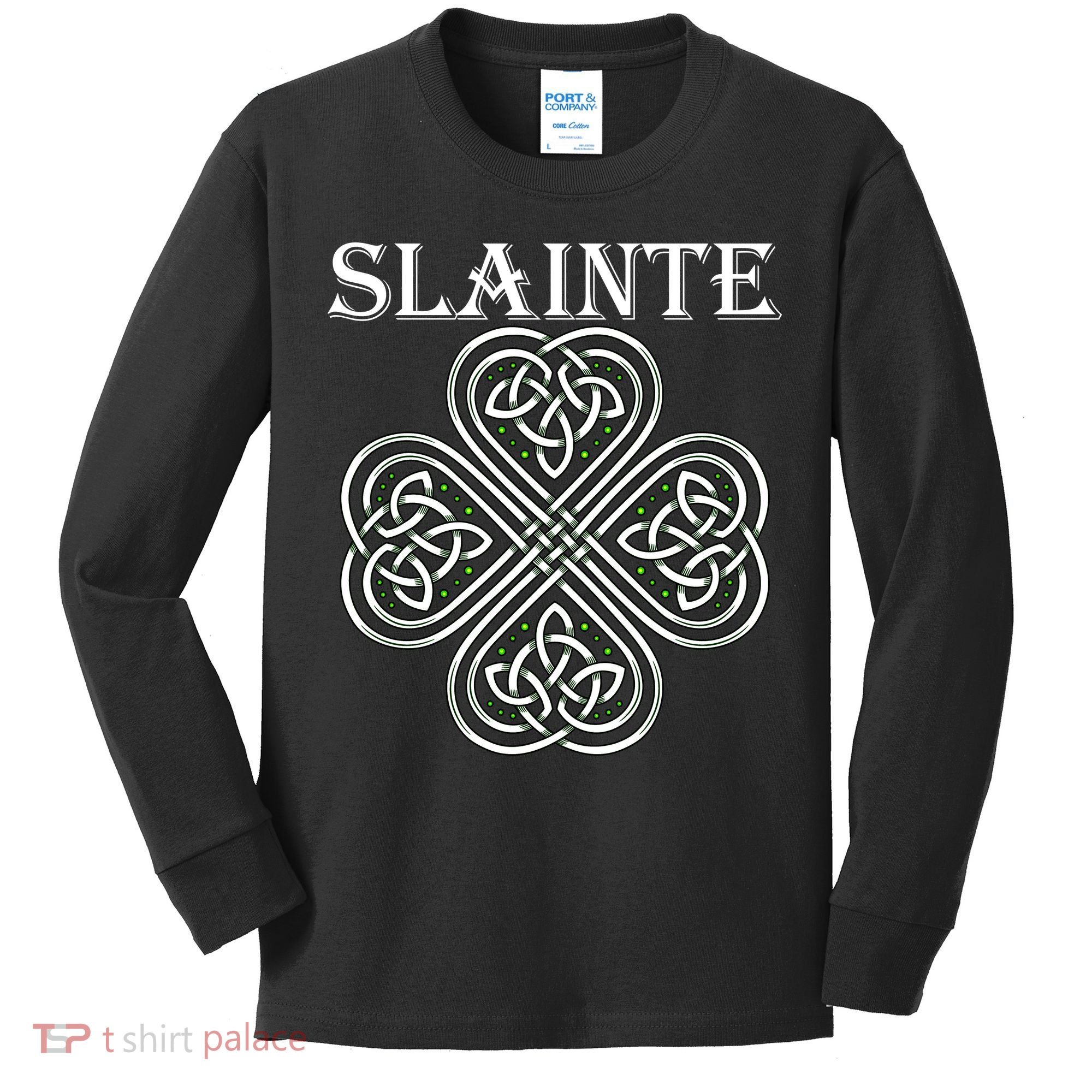 Celtic Slainte - Cheers Good Health From Ireland Kids Long Sleeve Shirt