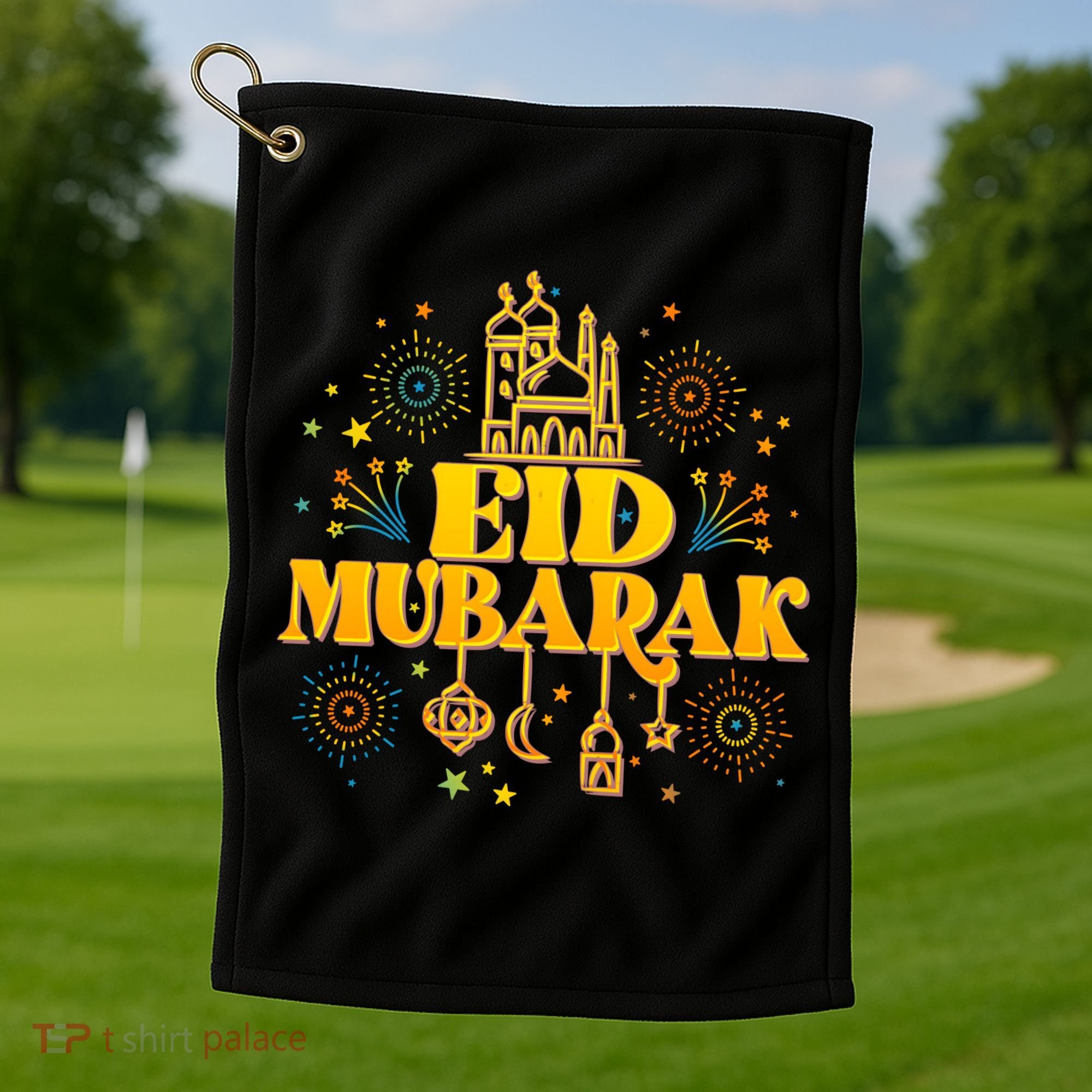 Celebrate EID MUBARAK Golf Towel