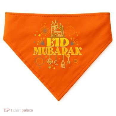 Celebrate EID MUBARAK USA-Made Doggie Bandana