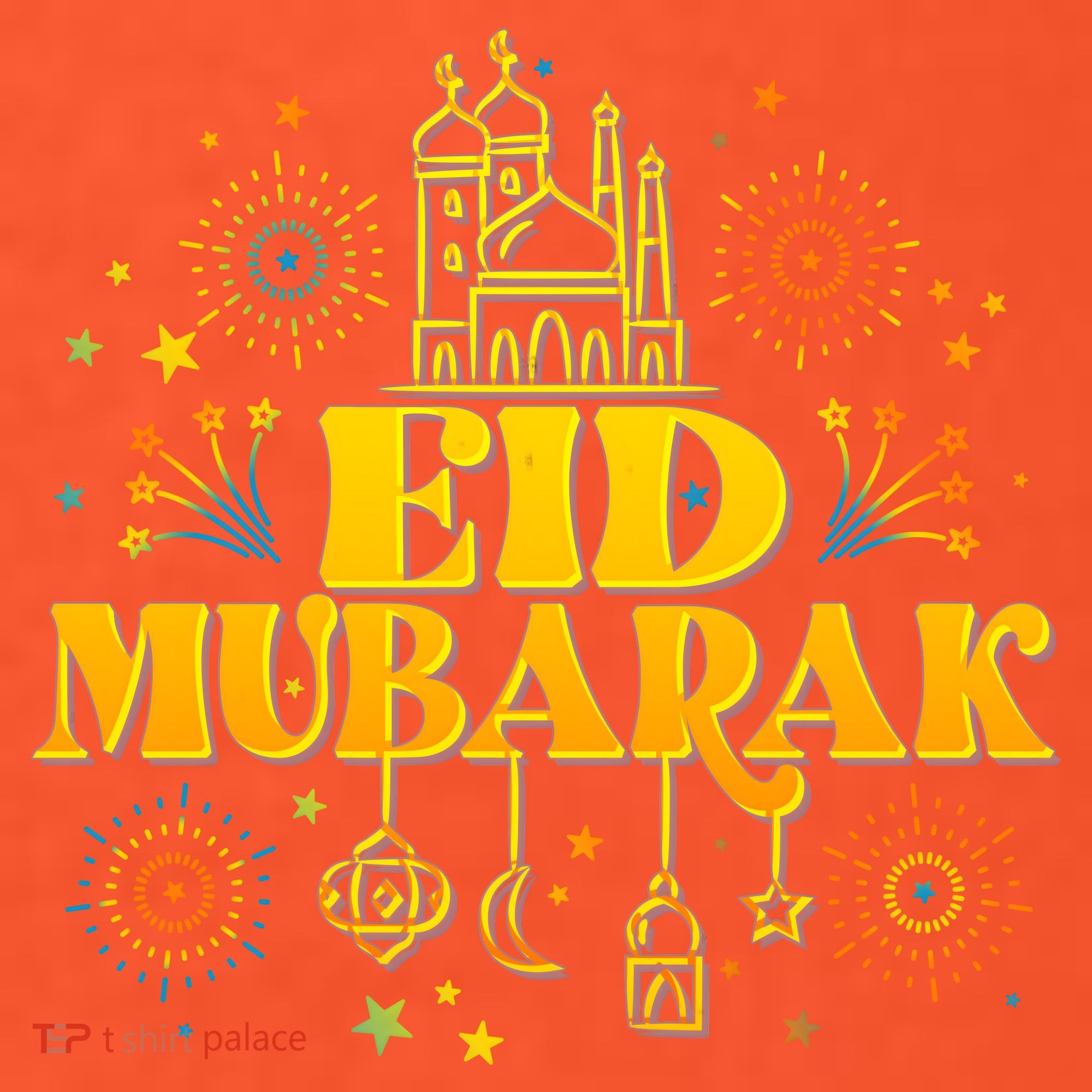 Celebrate EID MUBARAK Button