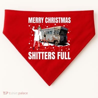 Cousin Eddie Merry Christmas Shitters Full USA-Made Doggie Bandana