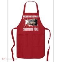 Cousin Eddie Merry Christmas Shitters Full Apron thumb 0