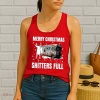 Cousin Eddie Merry Christmas Shitters Full Women's Tank Top thumb 2
