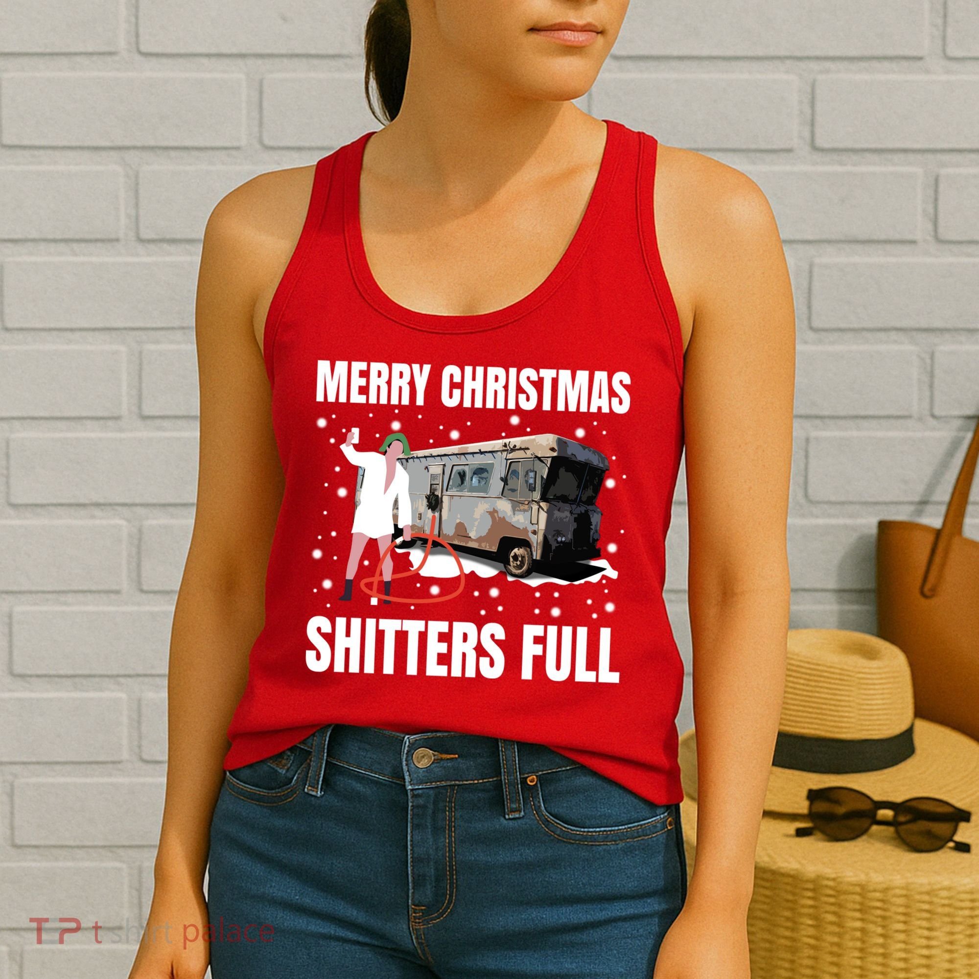 Cousin Eddie Merry Christmas Shitters Full Women's Tank Top