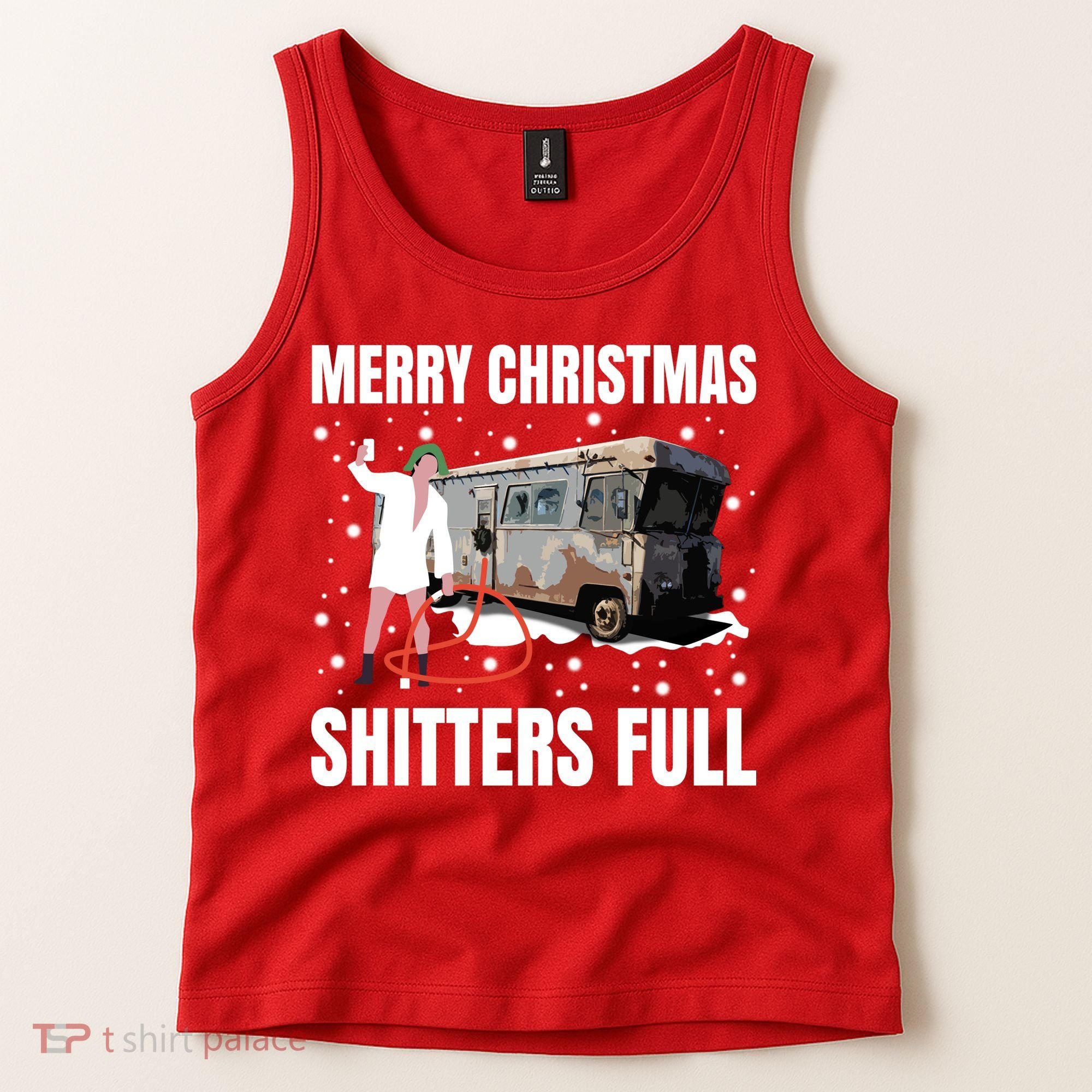 Cousin Eddie Merry Christmas Shitters Full Tank Top